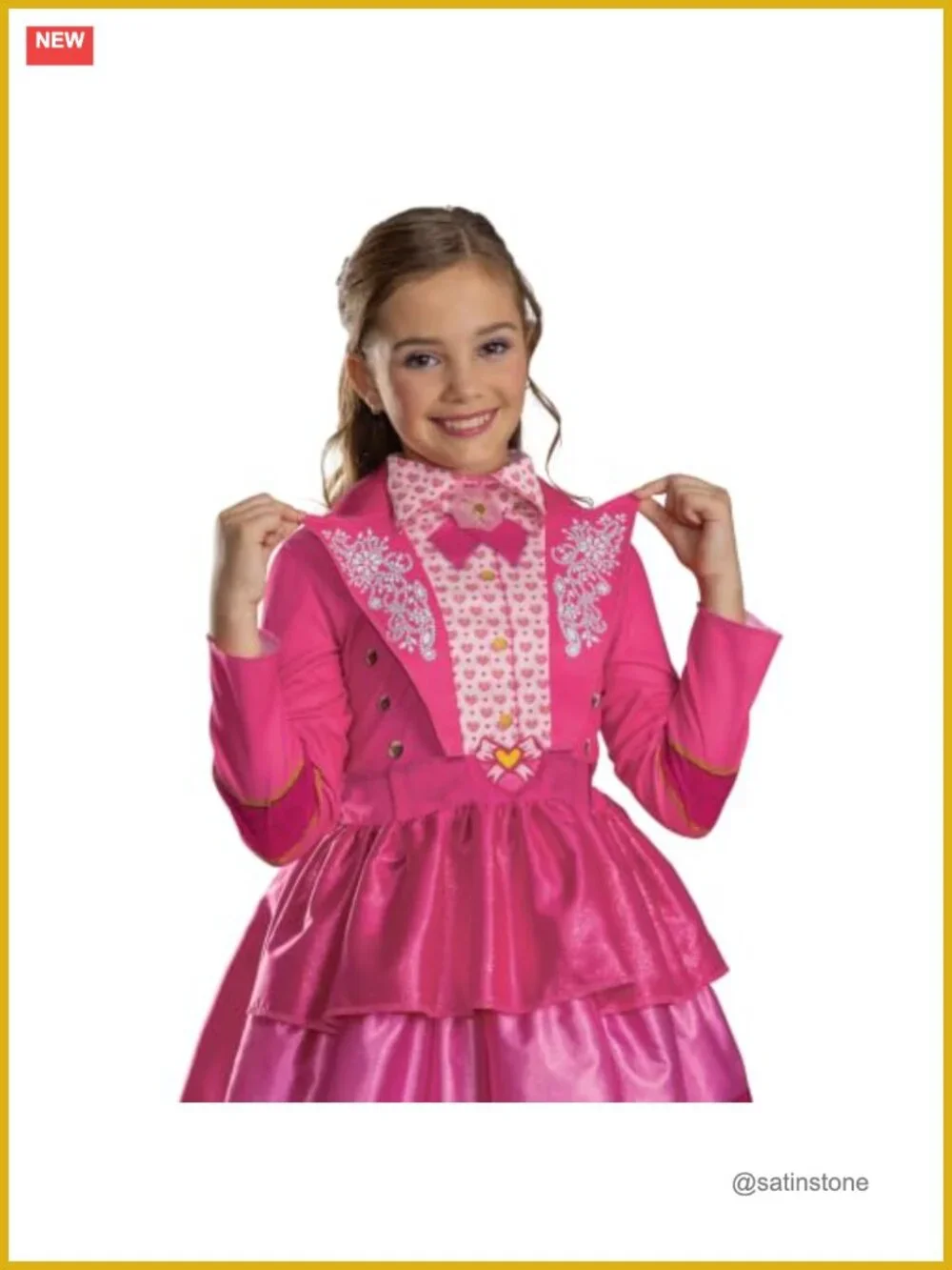 Official Disney Descendants Pink Wicked Wonderland Halloween Costume Dress for